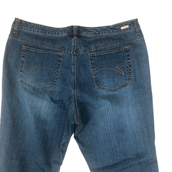 Gloria Vanderbilt Giselle Bootcut Denim Jeans Women's 18W Blue High Rise - Picture 4 of 10